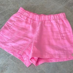 Lilly Pulitzer Lilo linen pink shorts size S